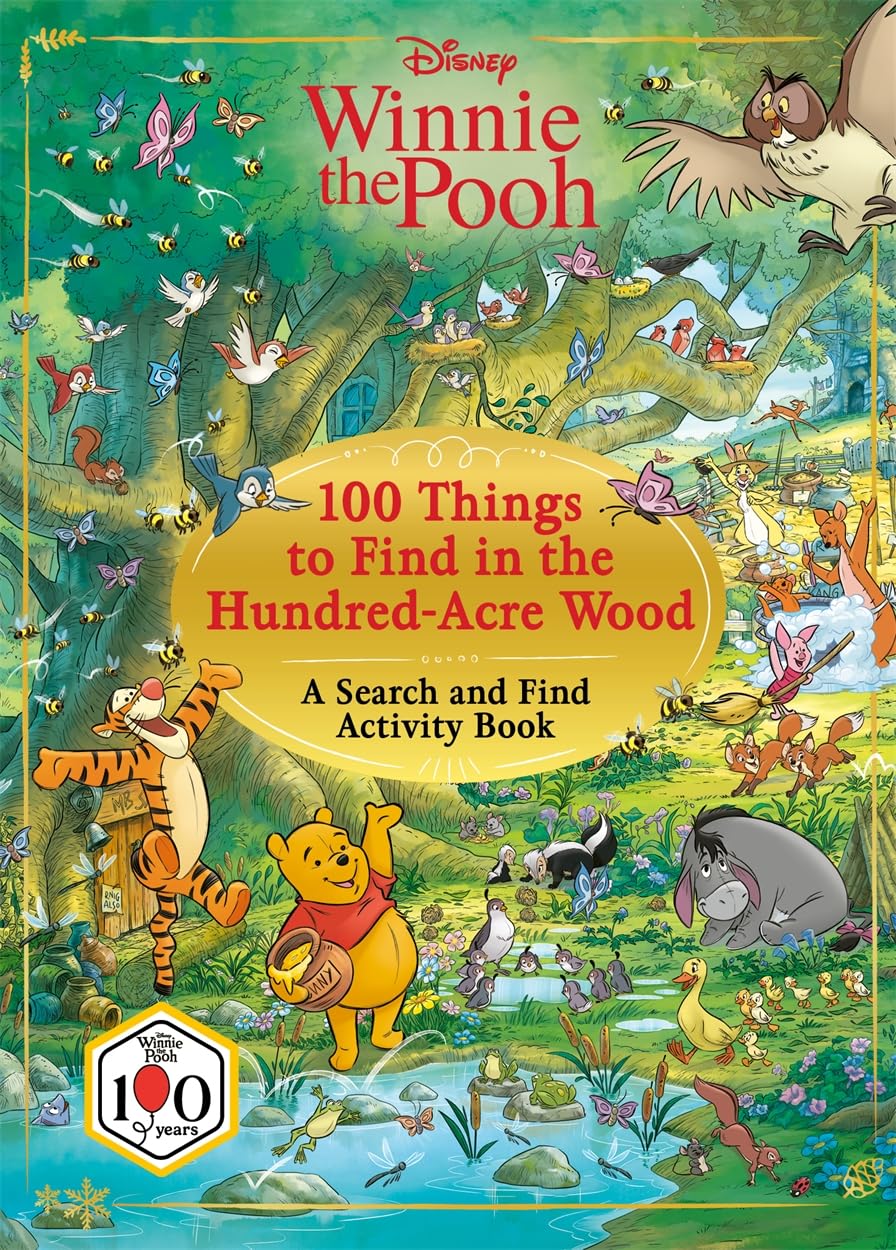 Disney Winnie The Pooh 100 Things to Find in the Hundred Acre Wood PAPERBACK