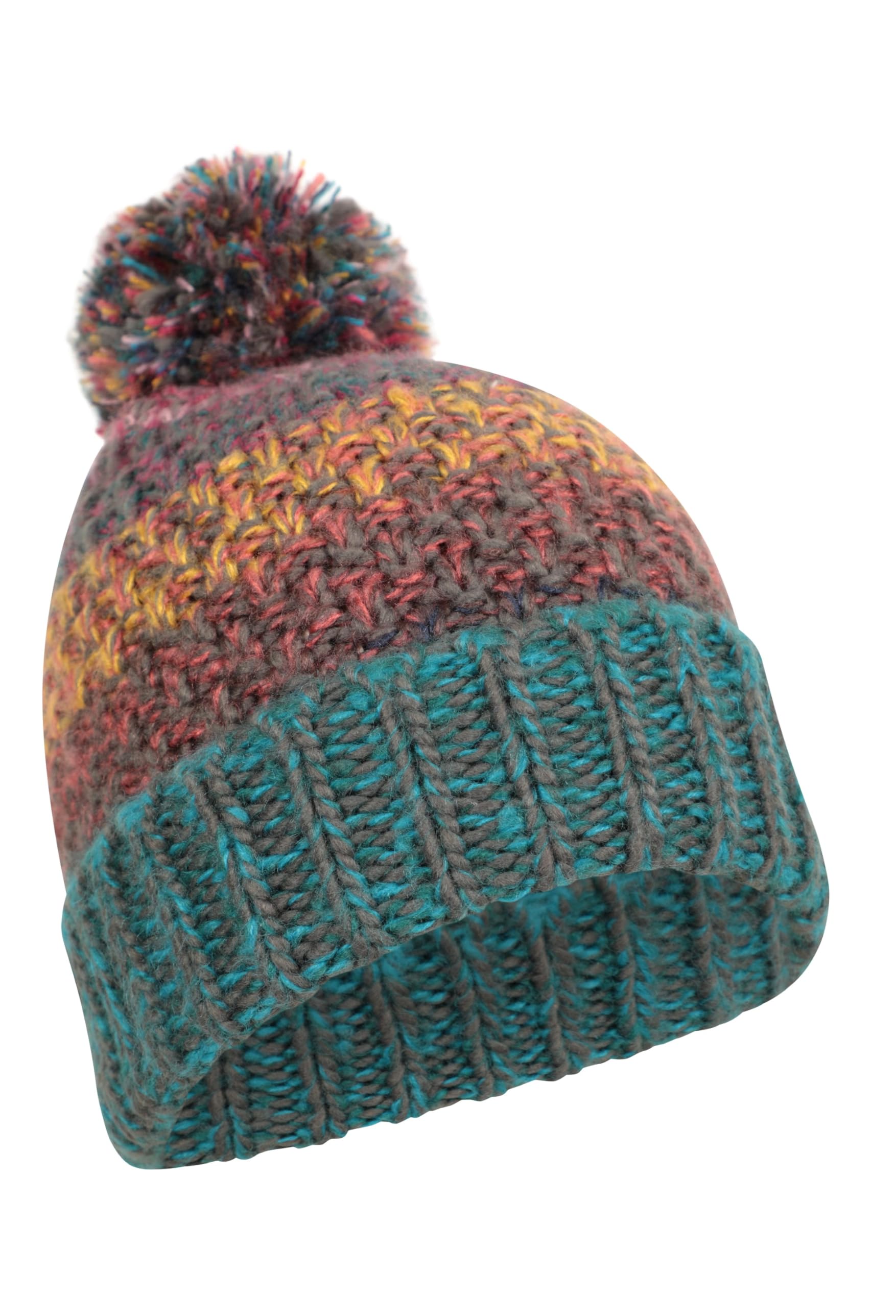Multi-Colour Womens Beanie - Teal