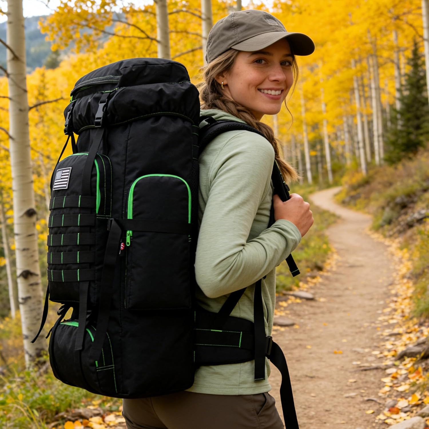 Hiking Backpack for Men 70L/100L Camping Backpack Military Rucksack Molle 3 Days Assault Pack for Climbing | Camping Backpack, 3 Days Assault Pack, for Climbing - Image 8