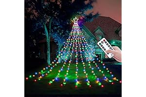 Decoraciones grandes para arbol de navidad: Luces navideñas para exteriores de 320...