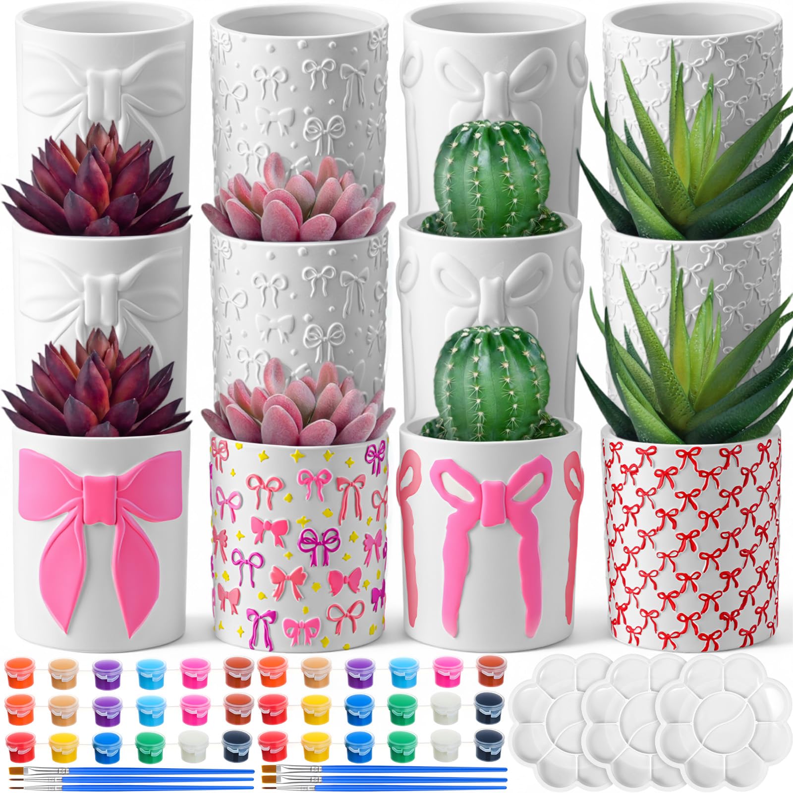 Kit d'artisanat avec trou de drainage pour plantes d'intérieur et mini succulentes