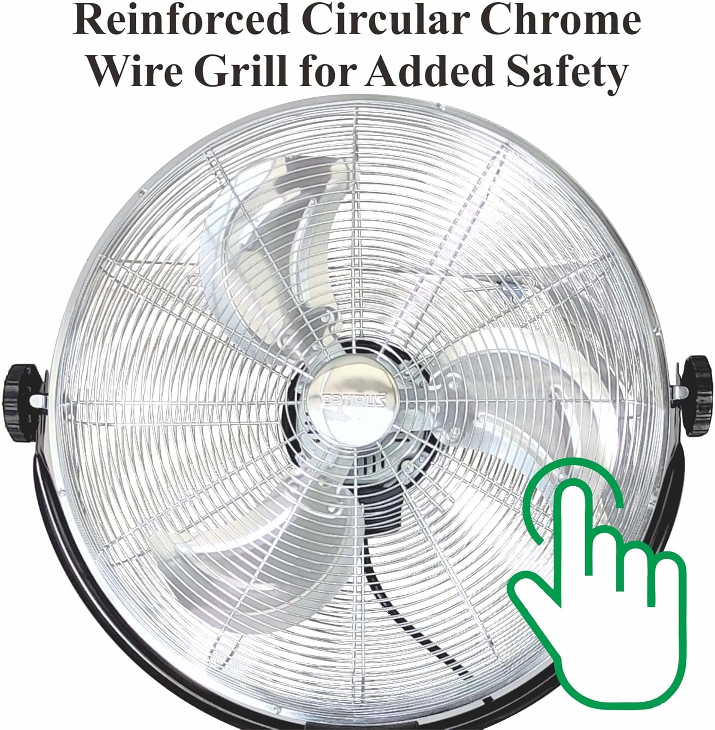 Optimus F-4205 20" Industrial Grade HV Oscillating Stand Fan