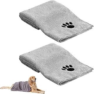 YUGUOLAN 2 Stück Hundehandtuch Extra Saugfähig, Hunde Handtuch, Handtuch Hund, Hundehandtuch Große Hunde, Extra Saugfähig Für Hunde Und Katzen, Für Katzen, Hunde Oder Andere Haustiere (75 X 35 cm) product image