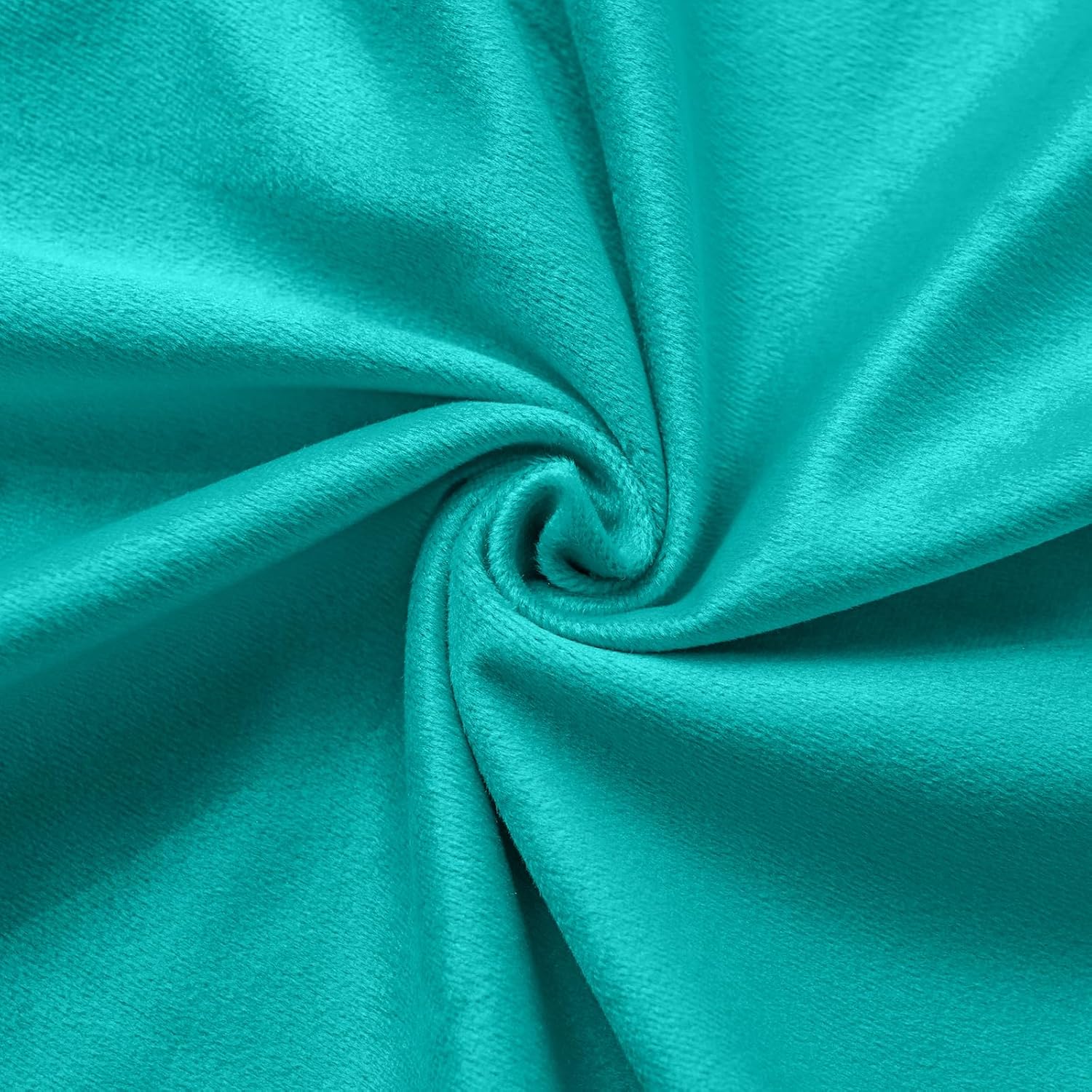 OTOSTAR Set of 4 Decorative Throw Pillow Covers Soft Velvet Solid Square Pillow Cases Luxury Cushion Covers Case for Sofa Car Patio Bedroom Living Room 24x24 Inch, Teal
