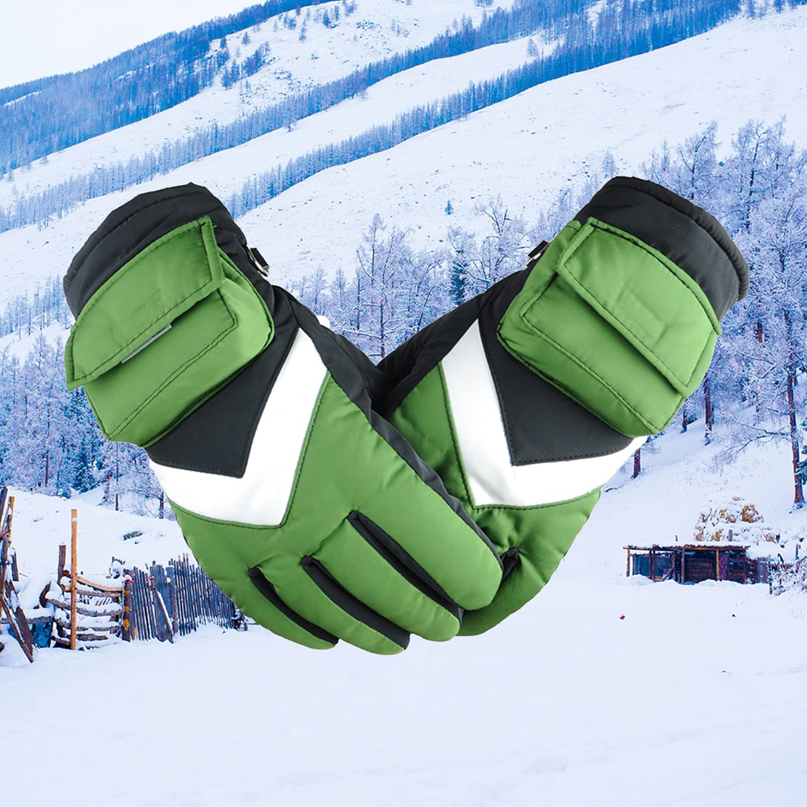 CHEWYNP Guanti riscaldati Ricaricabili alimentati a Batteria per Uomo/Donna, Guanti Termici riscaldanti elettrici isolati Impermeabili per Riscaldamento Invernale Campeggio all'aperto