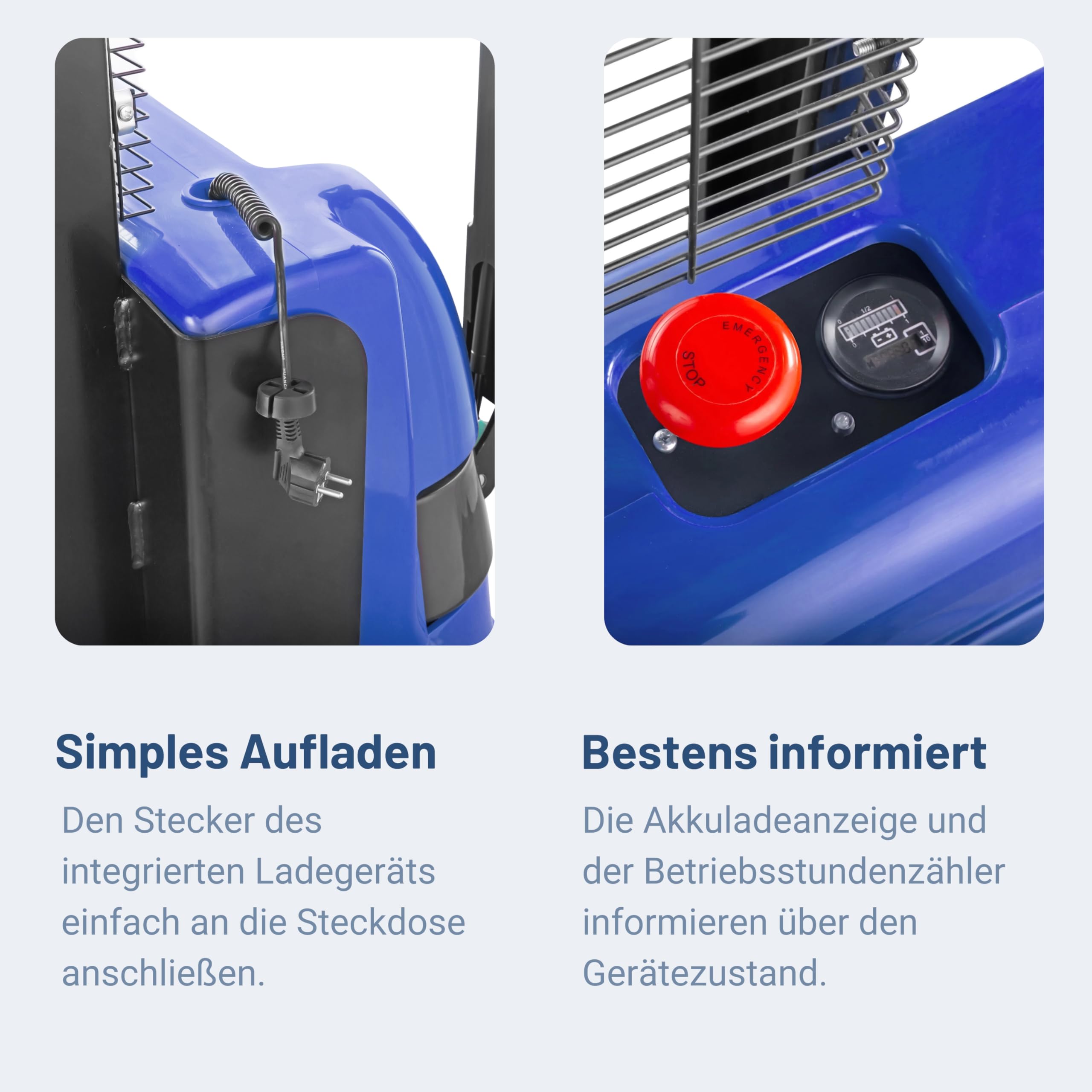 Pallit Budget-L Hochhubwagen Elektrisch Elektro Hubwagen 3500 mm Hubhöhe 1200 kg Tragkraft Flexibler & Wendiger Elektrischer Stapler inkl. 2 Blei-Gel-Batterien mit 100 Ah