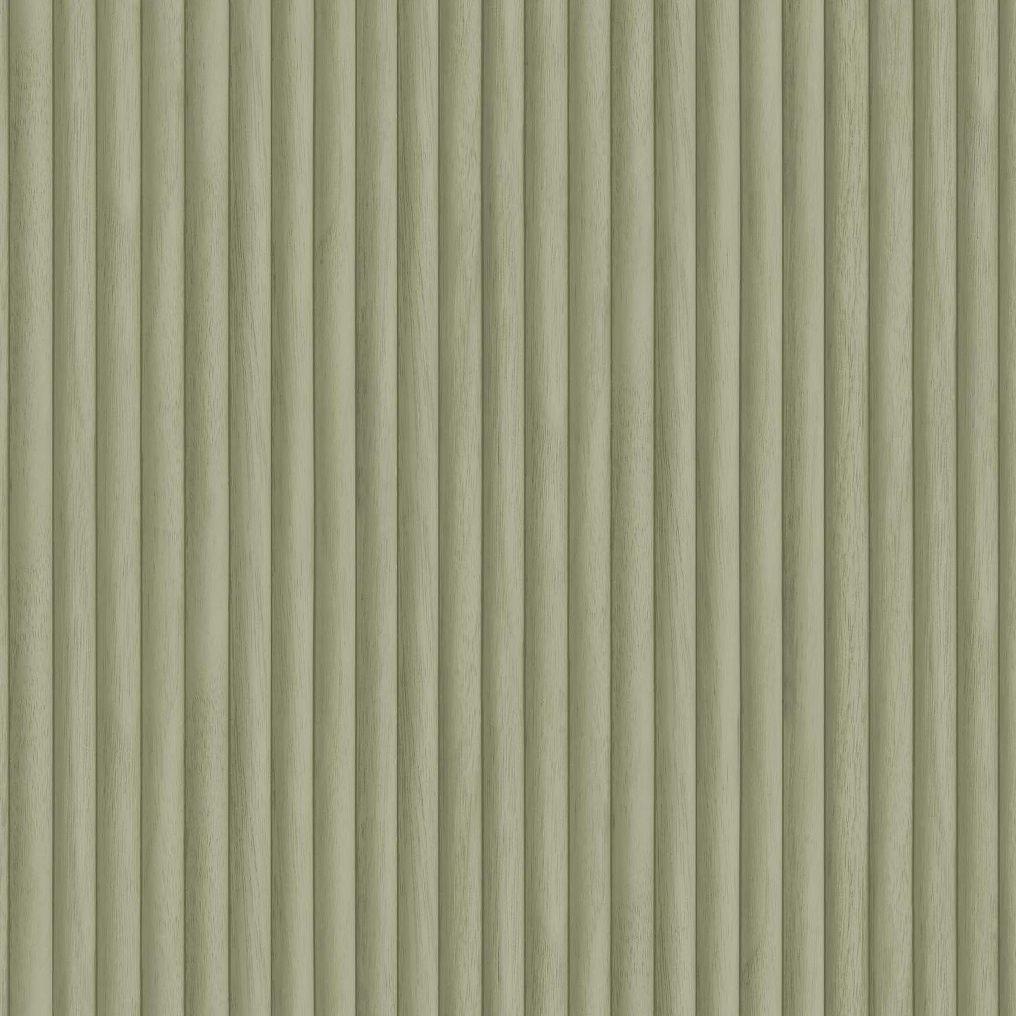 Holden Eastern Horizons Bevel Slat Wood Effect 3D Japanese Minimalist Design Wallpaper for Living Rooms, Bedrooms, Dining Rooms Sage (13830)