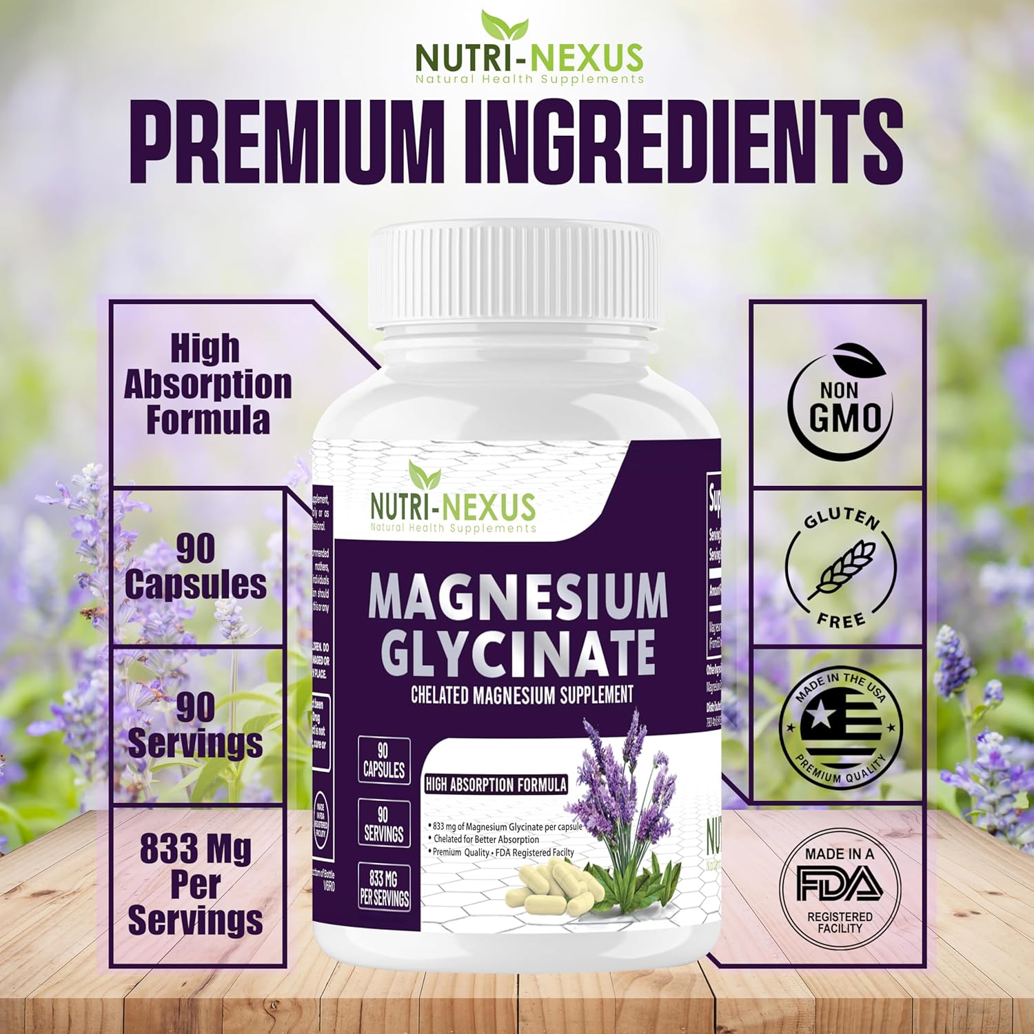 Ultra Joint Flex with Glucosamine/Chondroitin/Turmeric + Magnesium Glycinate — 2-Bottle Bundle, 90 Capsules Each