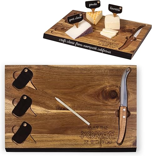 Miniatura 6 de PICNIC TIME Star Wars Rebel Alliance Delio - Juego de tabla de queso y cuchillos, juego de tablas de charcutería, tabla de cortar de madera de