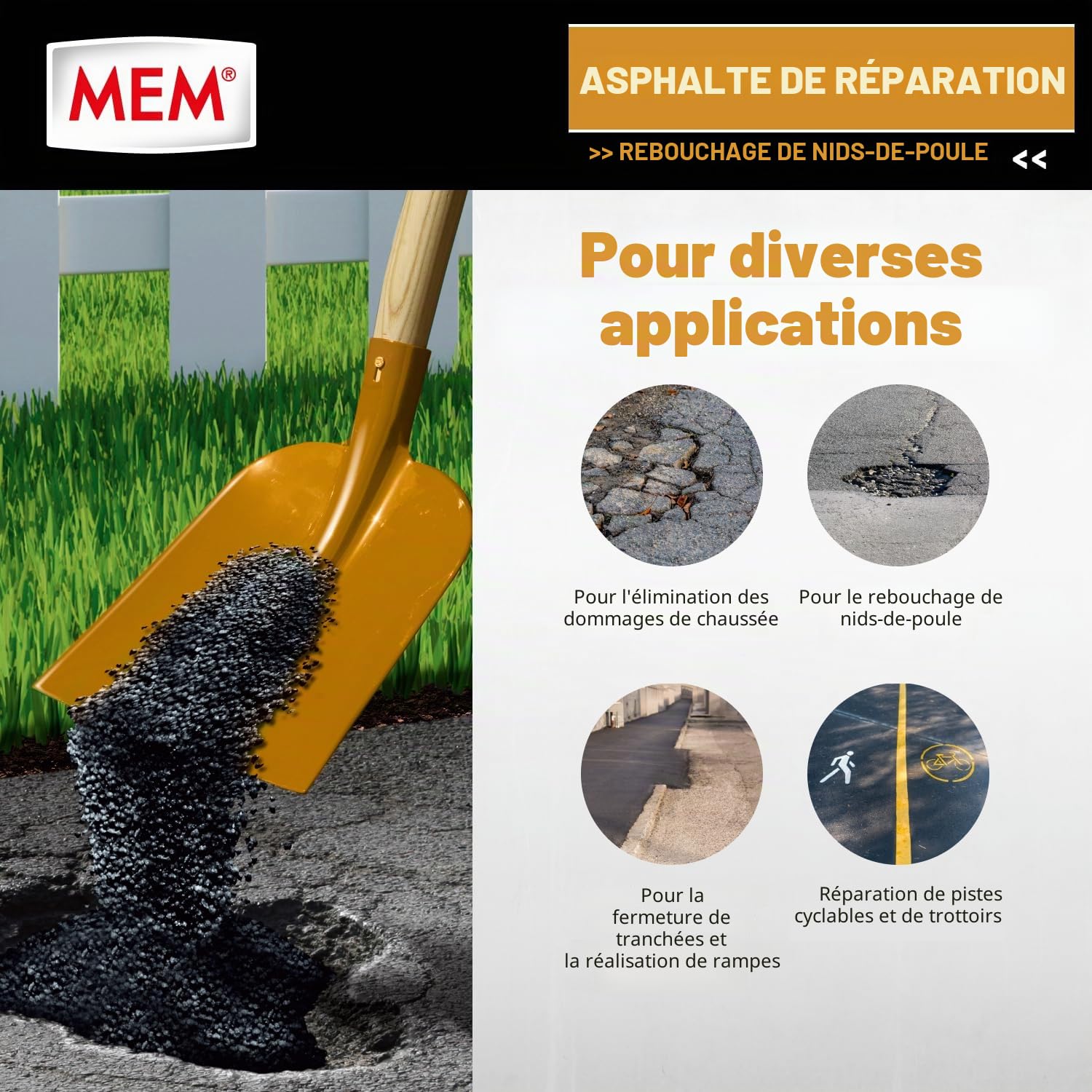 MEM Réparation asphalte 10 kg