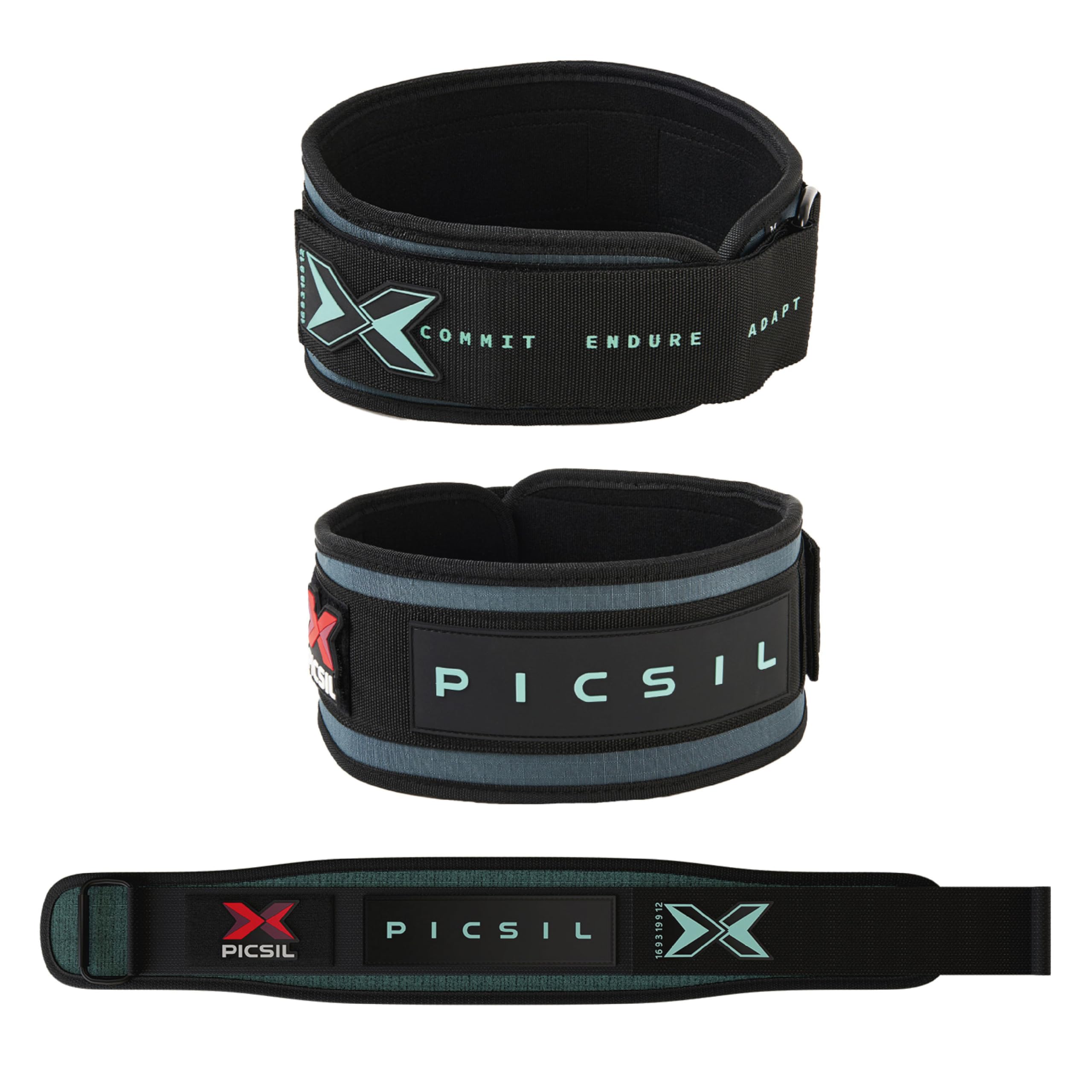 Weight Lifting Belt, Lumbar Support, Great for Squats, Clean, Lunges, Deadlift, Thrusters, Customizable Belt with Room for Patches, Comfortable Wais