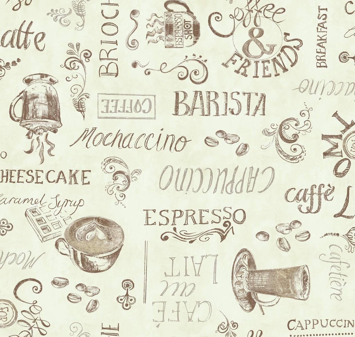 d-c-fix Oilcloth Tablecloth - Manhattan Ristretto Cream 150 cm x 250 cm Oval - Tablecloth for Kitchen, Dining or Garden Table - Food Safe, Washable & Waterproof