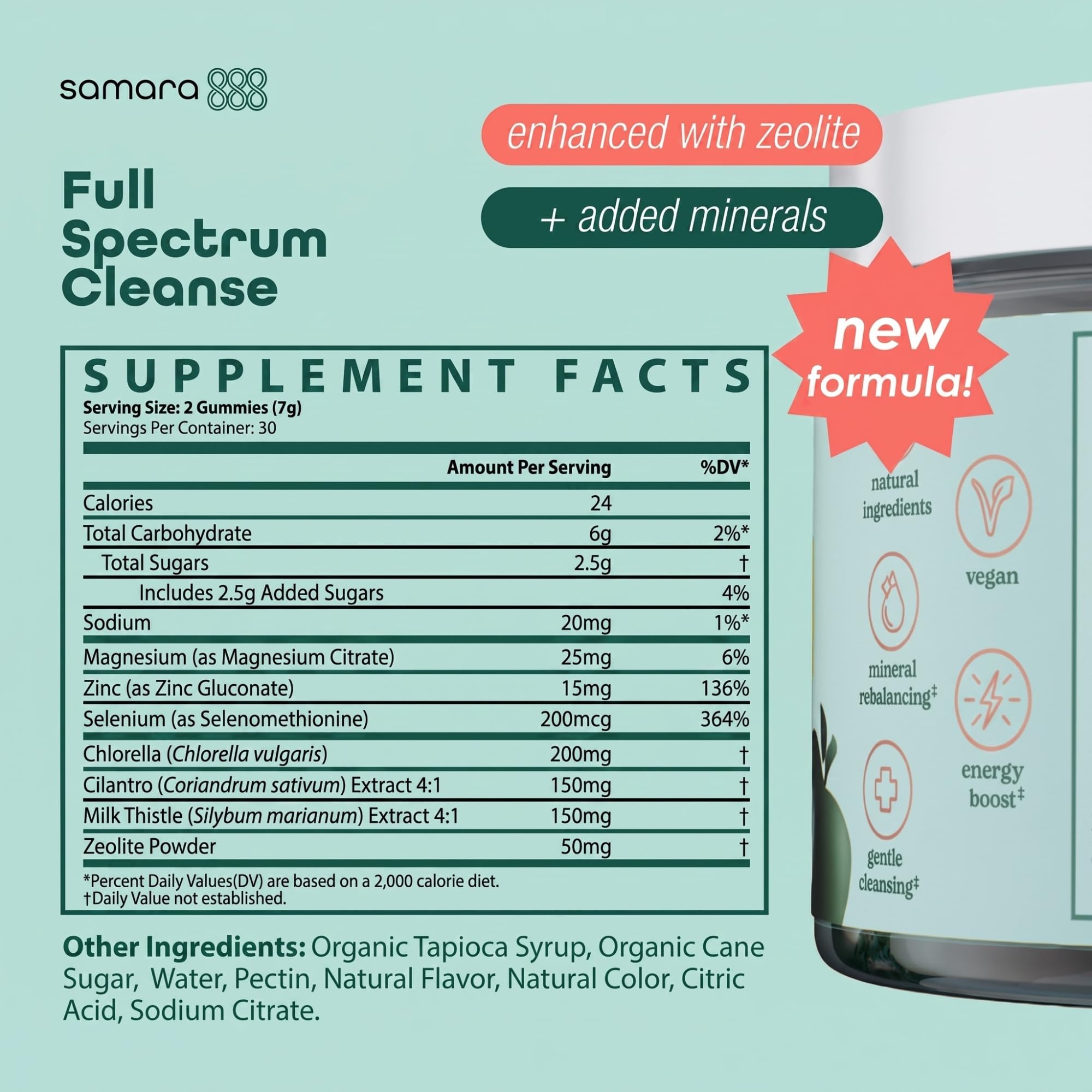 Samara 888 Gentle Daily Heavy Metal Zeolite Detox Gummies for Kids & Adults — Amazon image 5