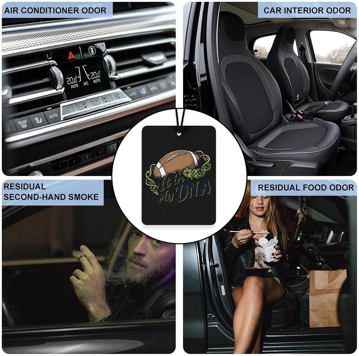 It Is in My Dna Car Air Freshener Cute Hanging Aromatherapy Tablets for Car Home Square