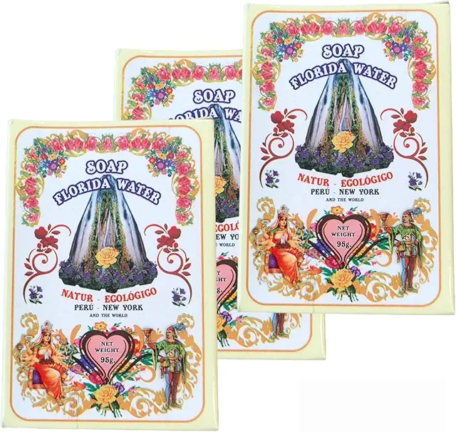 Saponi Acqua Florida - Confezione da 3, Acqua e Sapone Roma, 95g ciascuno