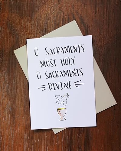 Miniatura 2 de Salutare Stationery Tarjeta de felicitación de los sacramentos, incluye confirmación y comunión