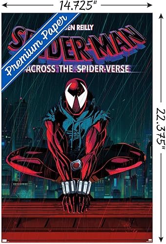 Miniatura 6 de Trends International Marvel Spider-Man Across The Spider-Verse - Póster de pared de una hoja de Ben Reilly, 22.37 x 34.00 pulgadas, versión premium