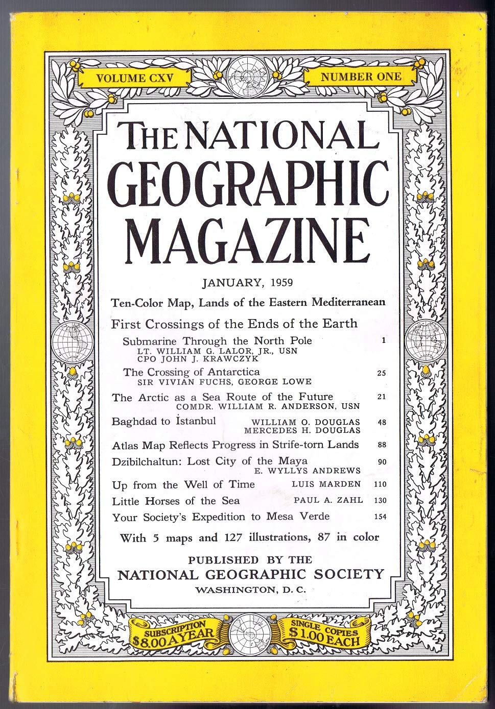 National Geographic Magazine, January 1959 (Vol. 115, No. 1) PAUL A