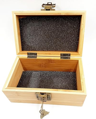 Miniatura 2 de F.e.s.s. Caja de madera hecha a mano para recuerdos del Día de los Muertos, 6 x 4 x 3 pulgadas, almacenamiento único para recuerdos preciados,