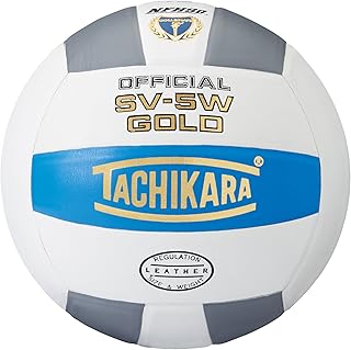 Tachikara SV5W Gold Pelota de vóley premium, de competición, de piel.