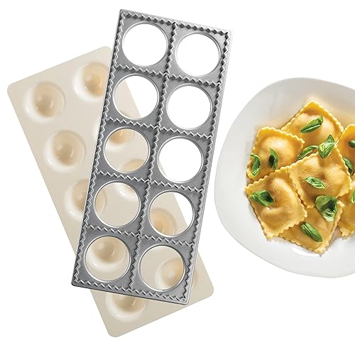 Ravioli Mold with Extra Large 2.5 Inch Squares- Authentic Ravioli