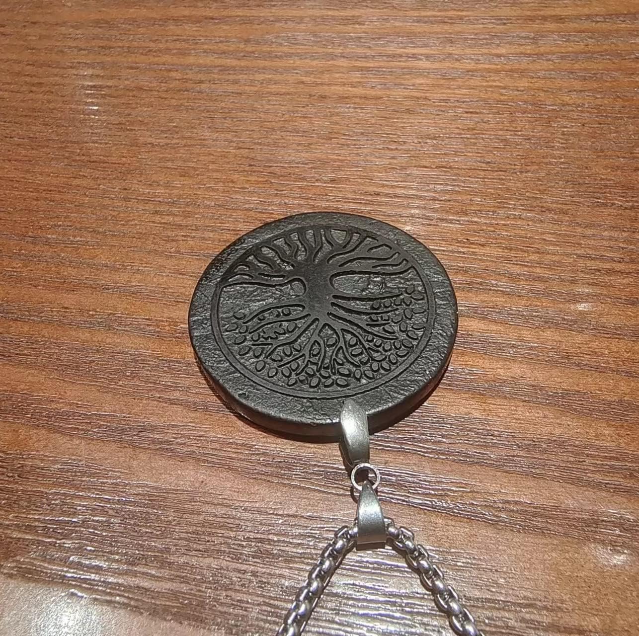 Shungite Necklace Tree of Life Shungite Stone Pendant - Image 6