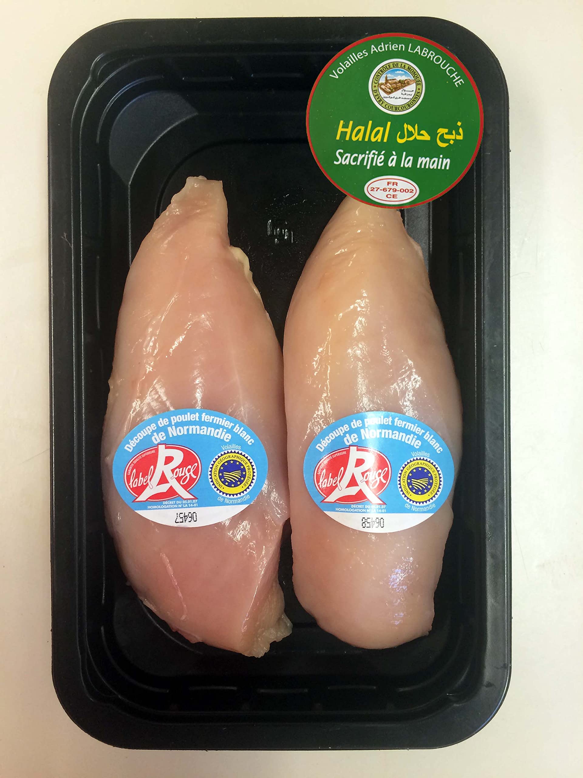 Colis Filets de Poulet Fermier Label Rouge Halal - 1,2kg - Normandie