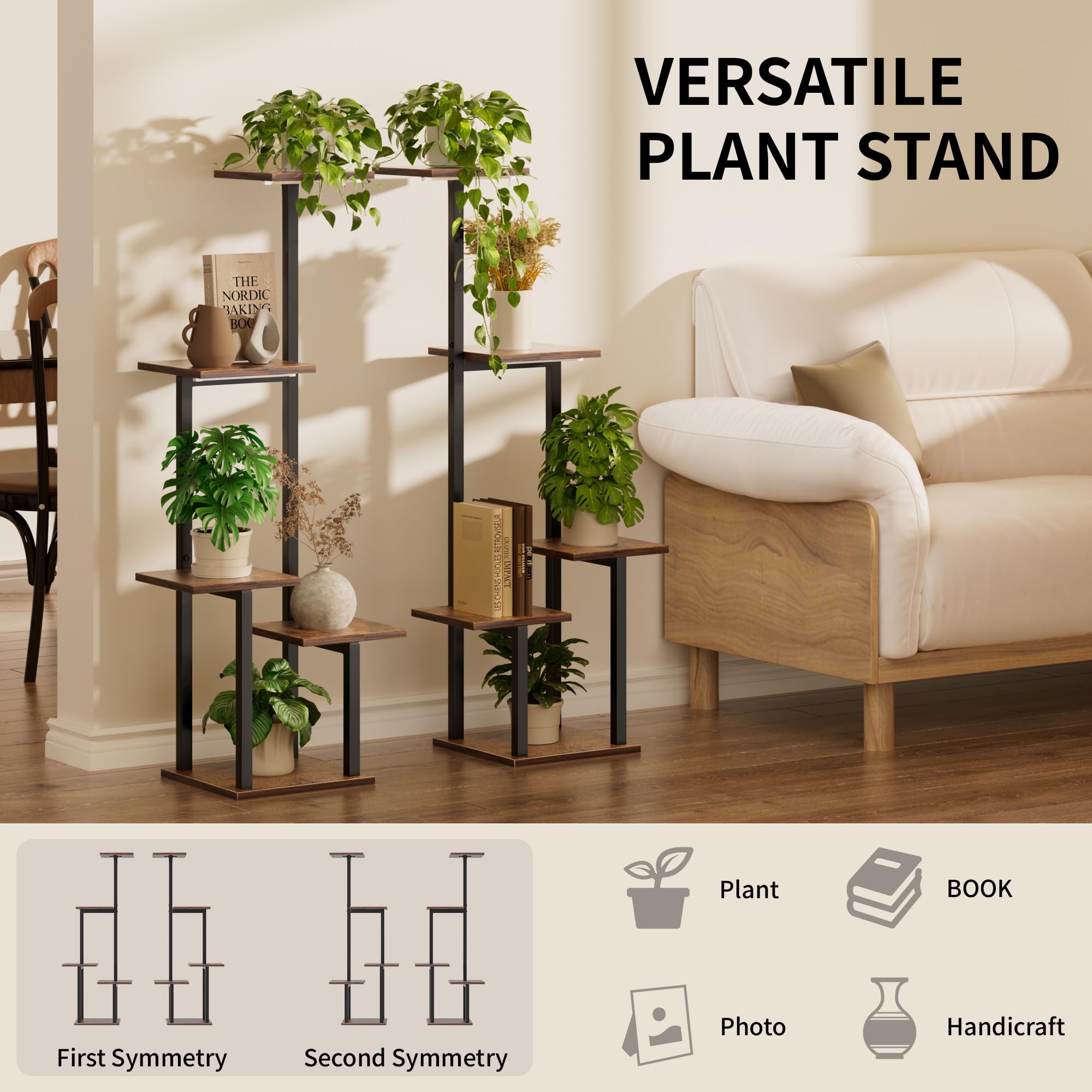 Amazon.co.jp: LATIBELL 植物スタンド グローライト屋内植物棚付き 2