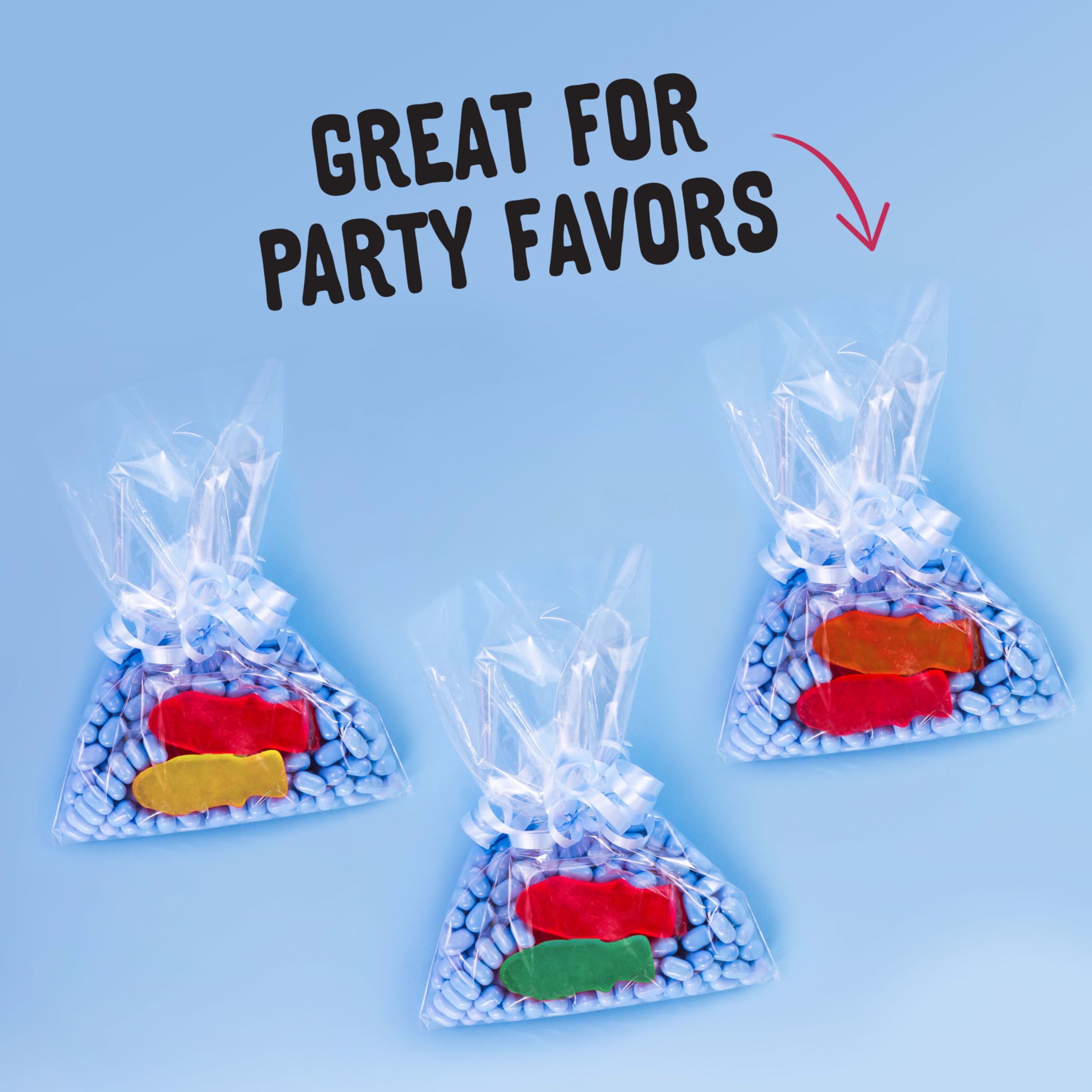 SWEDISH FISH Verschiedene Mini-Süßigkeiten, weich, Kaubonbons, Weihnachts-Süßigkeiten, Familiengröße, 0,8 kg Beutel