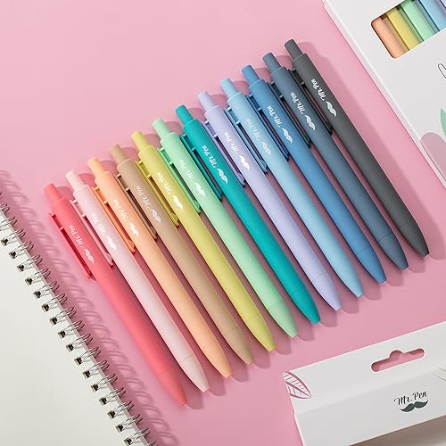 Miniatura 7 de Mr. Pen - Bolígrafos de gel retráctiles, paquete de 12, secado rápido, bolígrafos de gel de punta fina de 0.028 in, bolígrafos retráctiles,