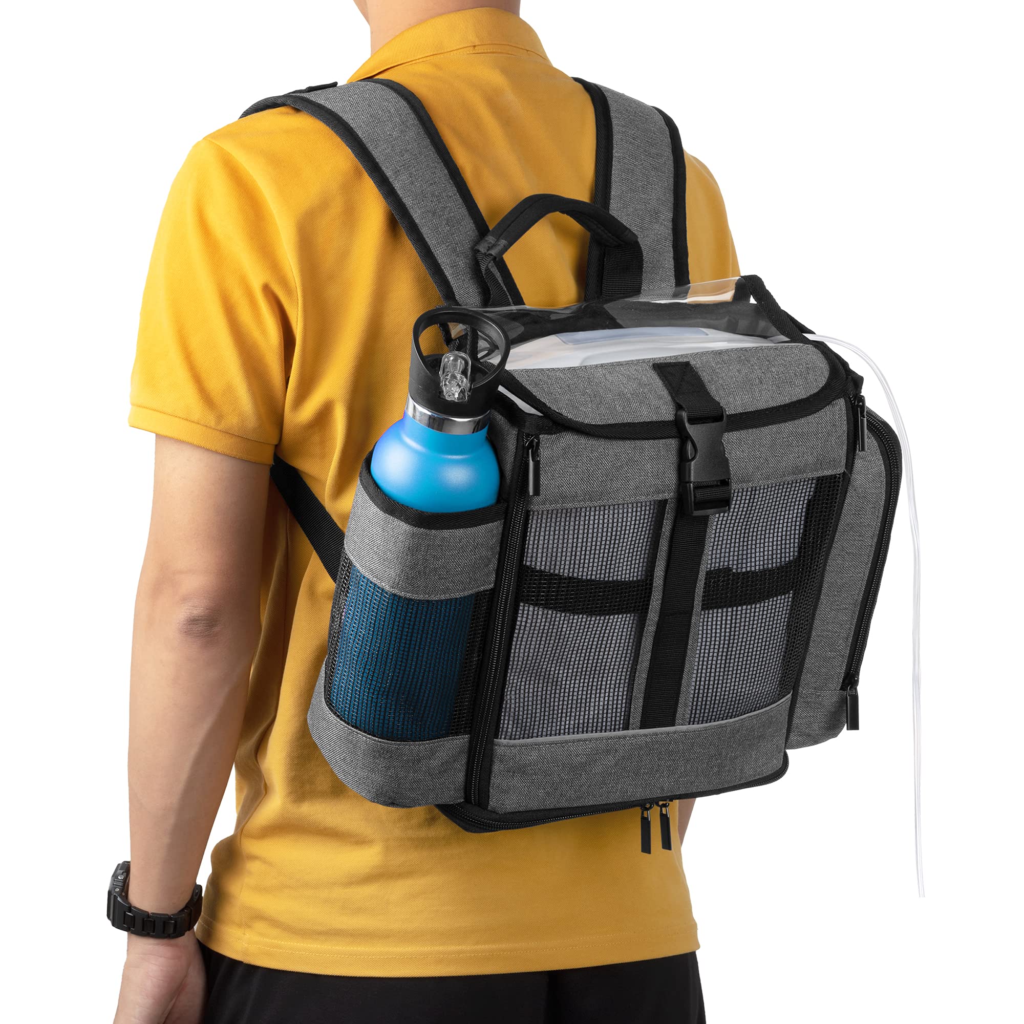 CURMIO Portable Oxygen Concentrator Backpack Compatible with Inogen One, Oxygo, Caire Units