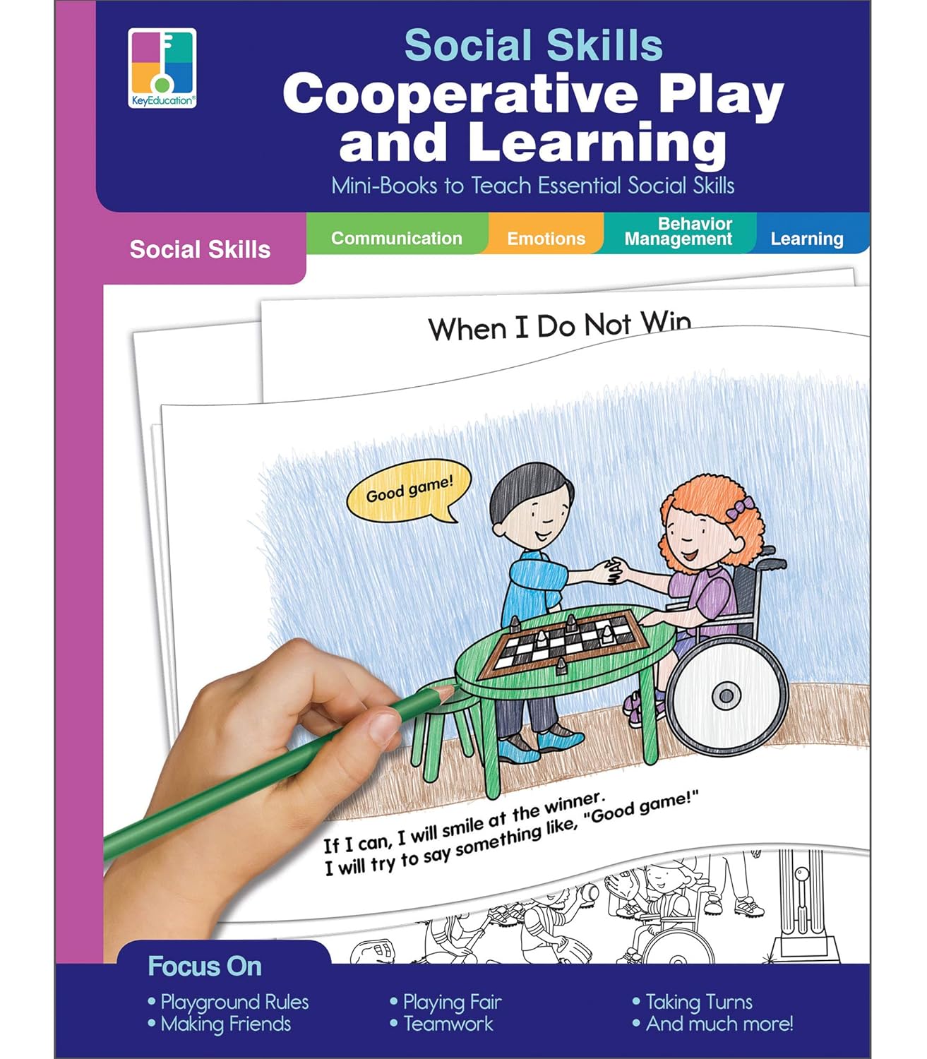 Key Education Social Skills Cooperative Play and Learning, Mini Reproducible Books Covering Teamwork, Sharing, Following Rules, Making Friends and … Activities (Social Skills Mini-Books)