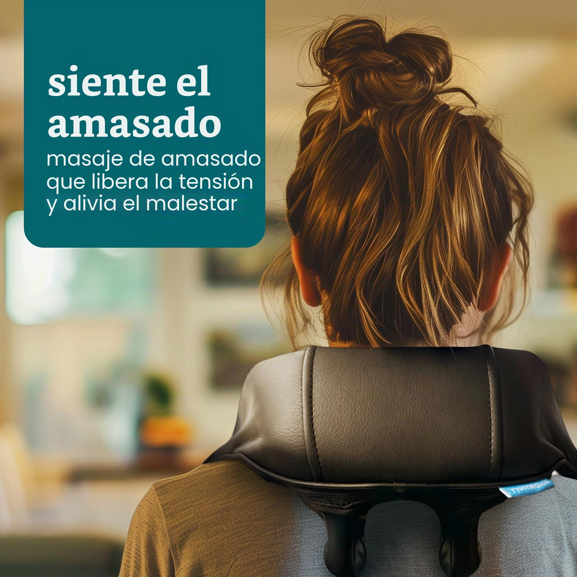 Homedics Masajeador de Cuello con Amasado Profundo y Calor