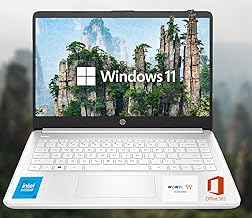 HP 14 Ultrabook • CPU Intel • 16 GB RAM • Almacenamiento de 1.6 TB (64 GB a bordo con unidad portátil de 512 GB + 1 TB OneDrive) • Hasta 12 horas de duración de la batería • Windows 11 Home • Blanco