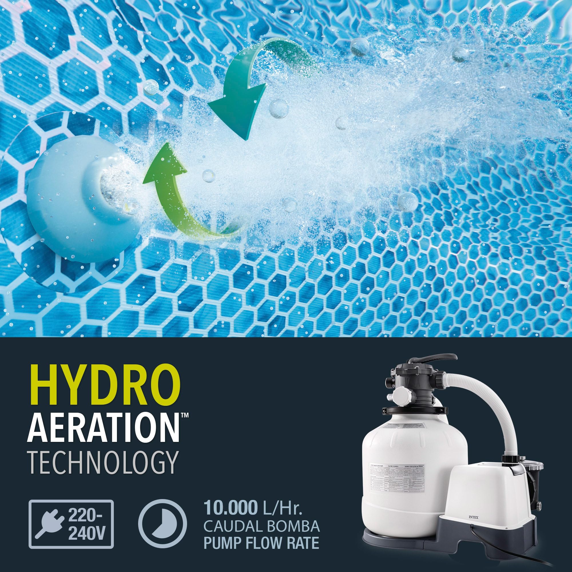 Intex 26680 - Sistema combinado depuradora arena y clorador salino ECO 11 g/h