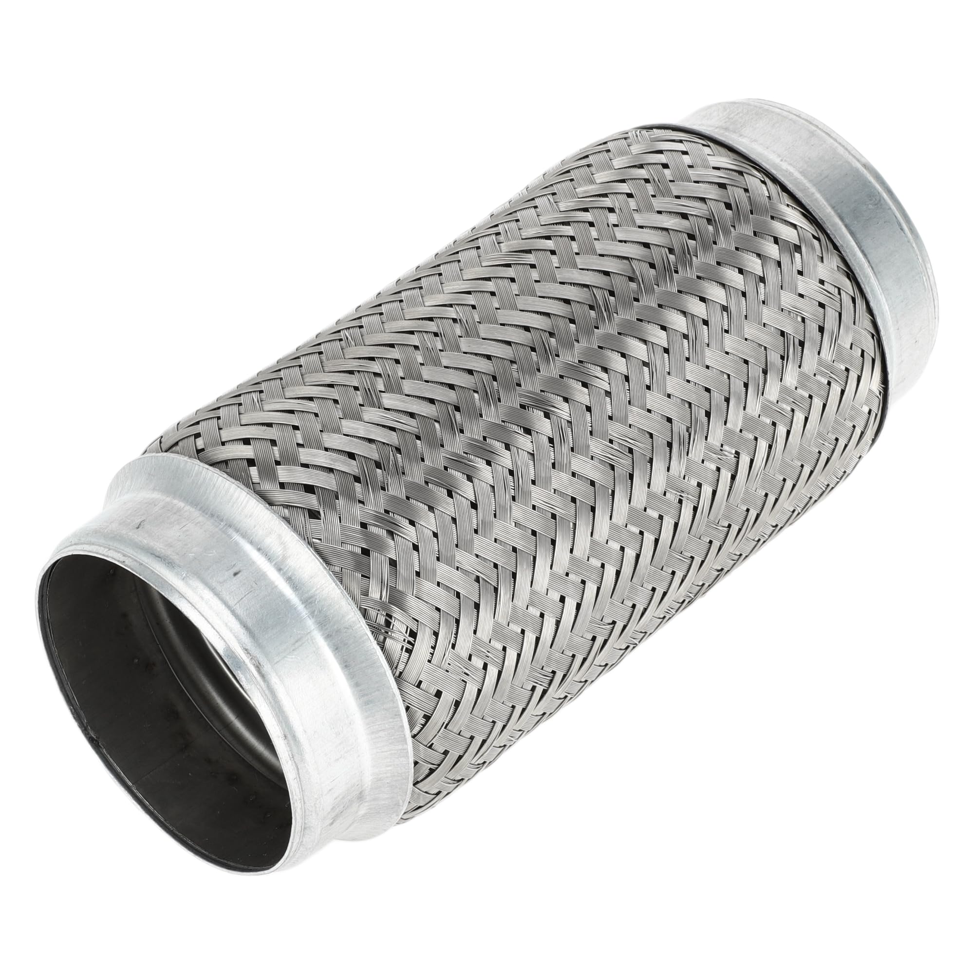 Tubo Flessibile per Scarico Auto 3.07 Pollici OD Tubo di Scarico Intrecciato Flessibile | Tubo Flessibile Universale Argento 1 Pezzo
