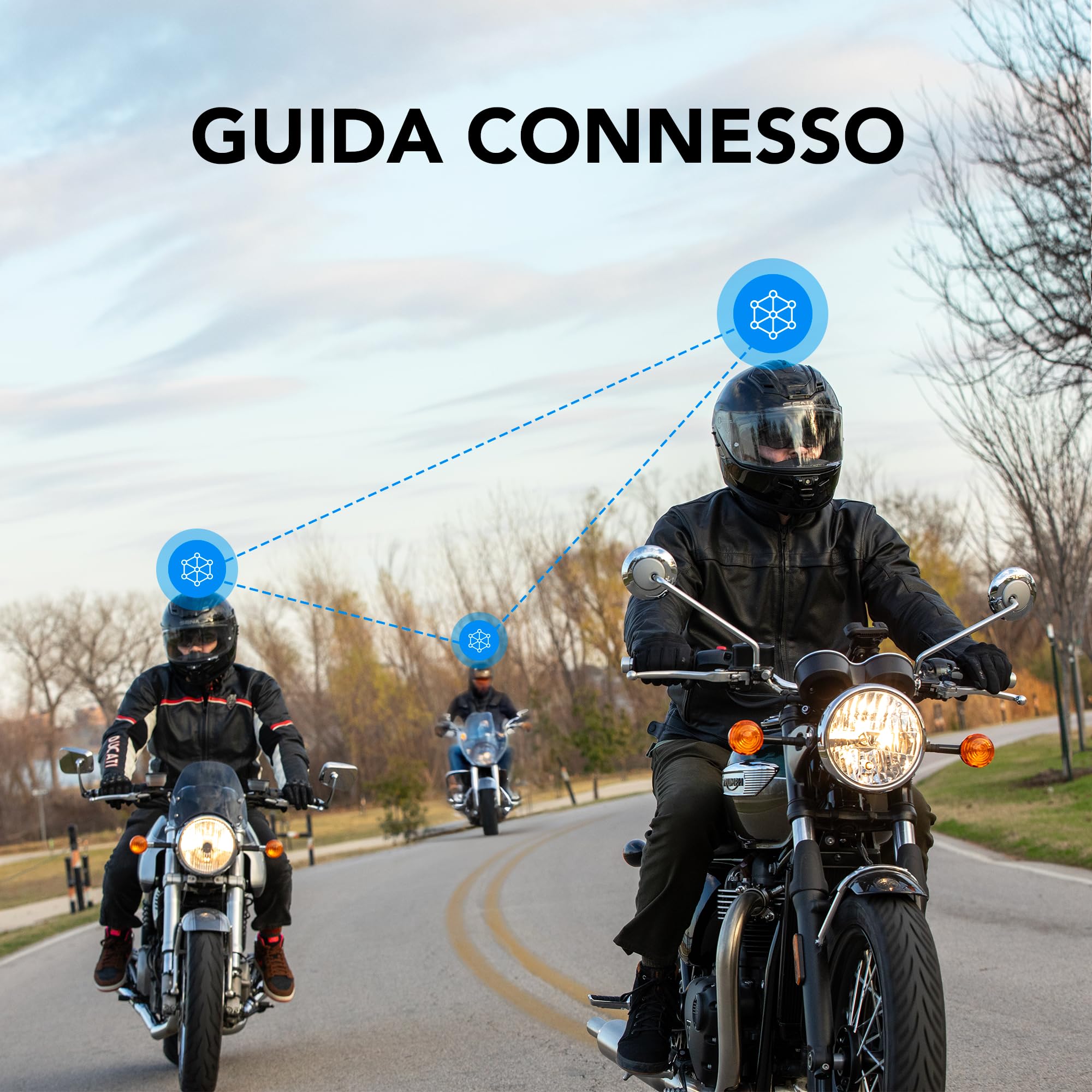 Sena Phantom, casco integrale intelligente con comunicazioni integrate, illuminazione LED e 2ª generazione SOUND by Harman Kardon (Nero opaco, L)
