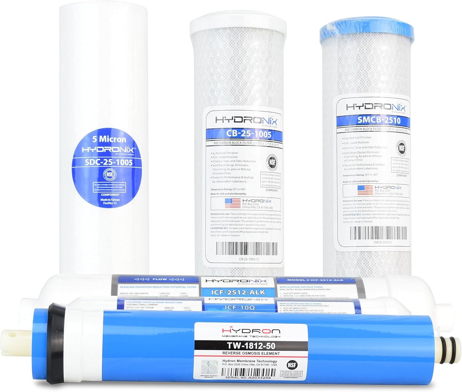 WECO HYDRA Series Undersink Water Filter Replacement Cartridges (HYDRA-SET3)