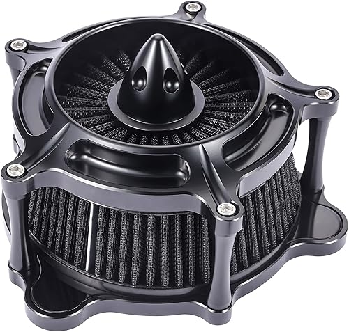 Kit de sistema de filtro de aire de entrada para motocicleta Bravema Limpiador de aire Compatible con Dyna 1993-2017 Softail 2000-2015 Touring Road