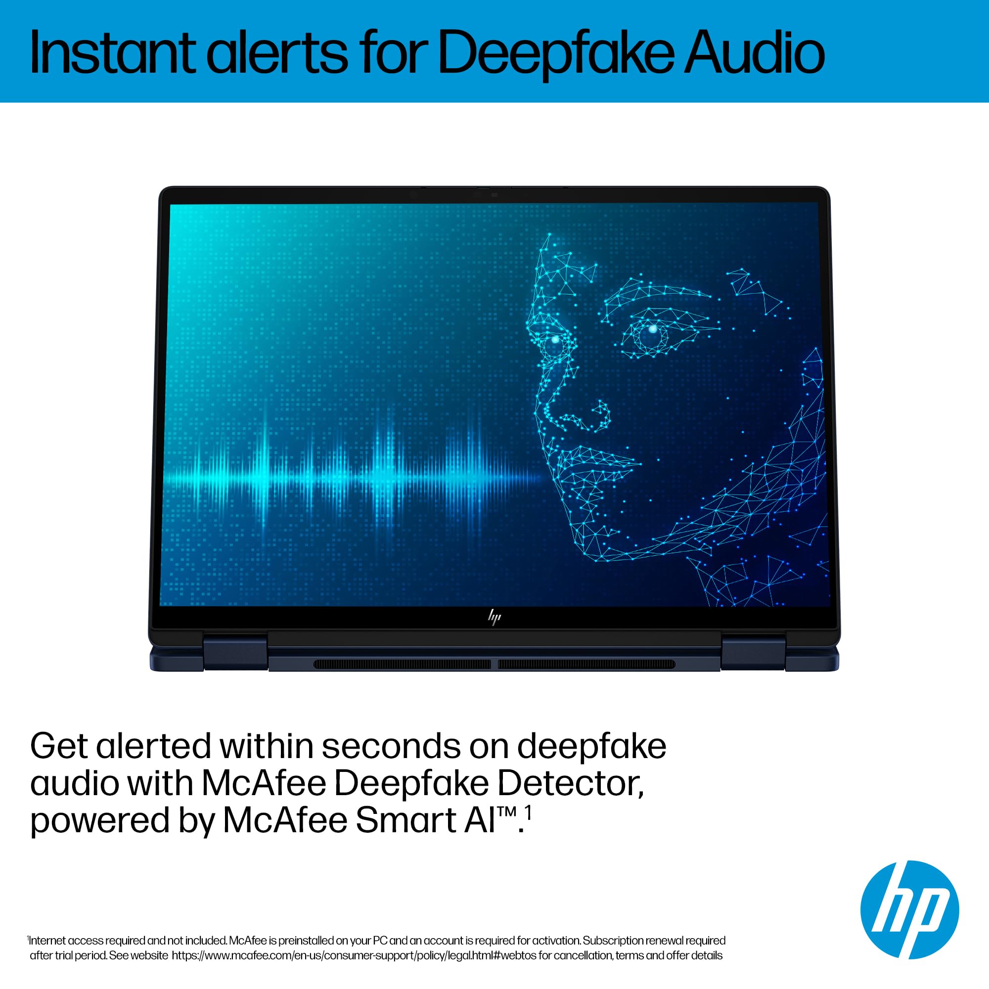 HP OmniBook X Flip 2-in-1 Next Gen AI 14" Laptop | CoPilot+ PC | Intel® Core™ Ultra 7-256V Processor | 16GB RAM | 1TB SSD | Intel Arc™ 140V Graphics | 2K OLED Touchscreen | Windows 11 | 14-fm0006sa — view 4