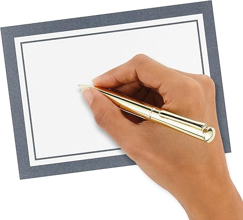 Miniatura 6 de Hallmark Surtido de tarjetas en blanco con organizador, rayas blancas y negras (40 tarjetas de notas con sobres) para graduación, solo porque sí,