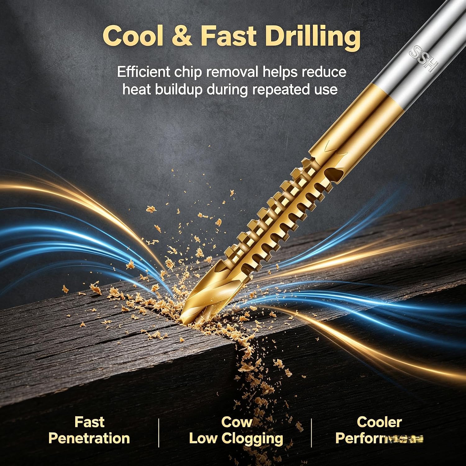 6Pcs Twist Drill Bit Set,3-8Mm Serrated Side Cutting Drill Bit, Woodworking Drilling Tool, Electric Drill Drilling Tool, Suitable for Plastic, Metal, Wood