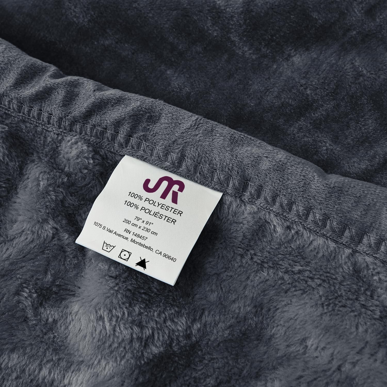 JYK Coperta in flanella in stile visone coreano queen, 1,6 kg, 1 strato, extra morbida, leggera, traspirante, soffice, soffice e accogliente coperta per divano, letto e campeggio, 201 x 231 cm, grigio