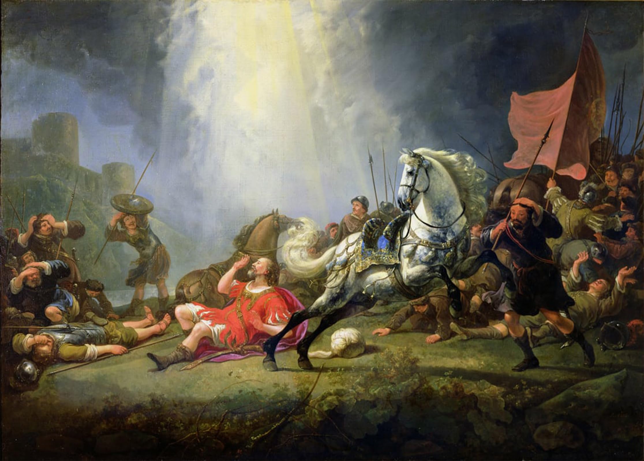 Tableaux conversion de saint Paul affiche d'art chic Aelbert Cuyp 60x90