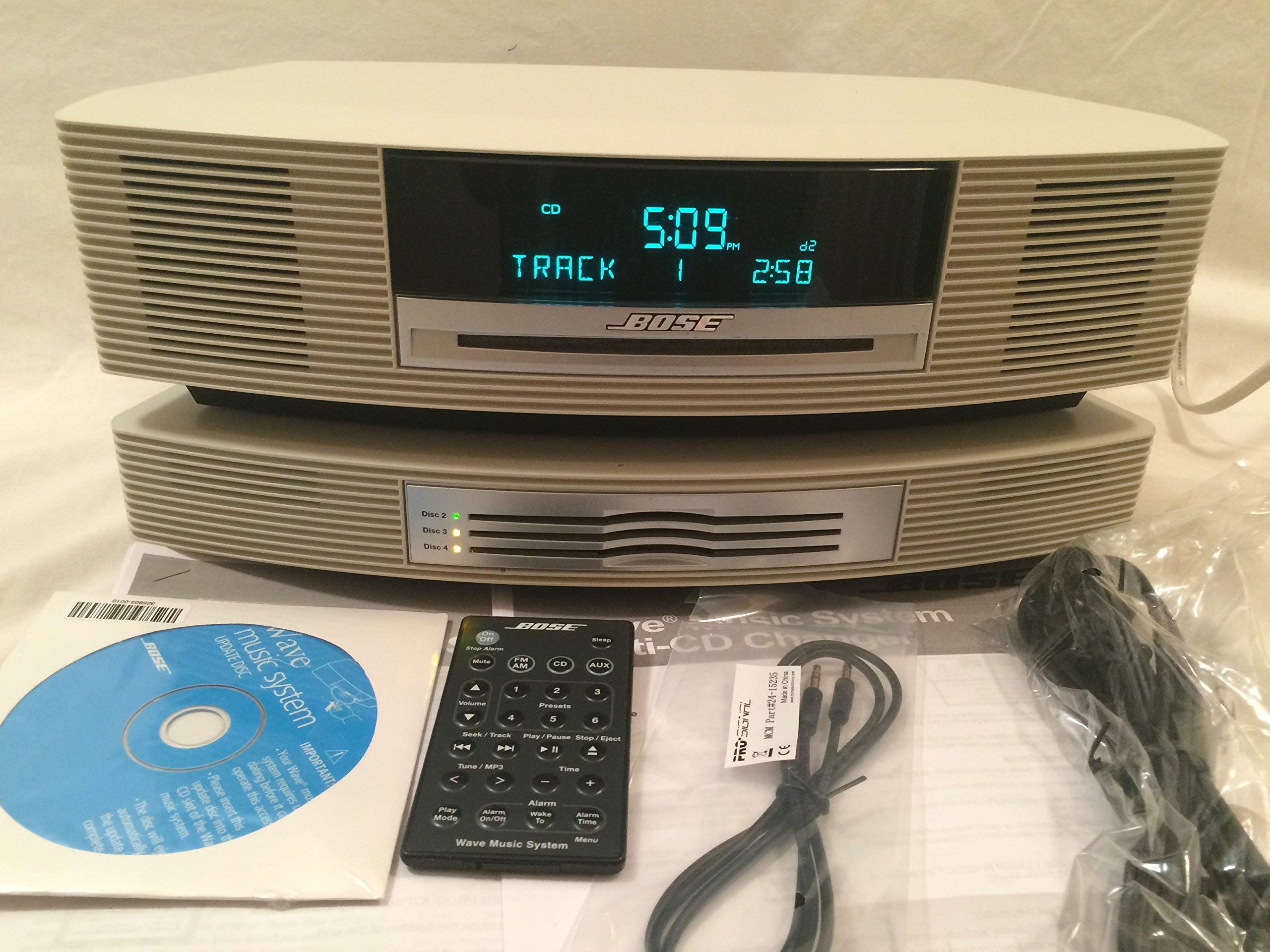 Bose Wave Music System with Multi-CD Changer - Platinum White