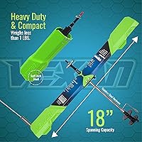 Vista 4 de Vexan Indicador de Mordida para Pesca en Hielo - Indicadores de Mordida de Alta Visibilidad en Verde para Pesca en Hielo con Bandera Reflectante