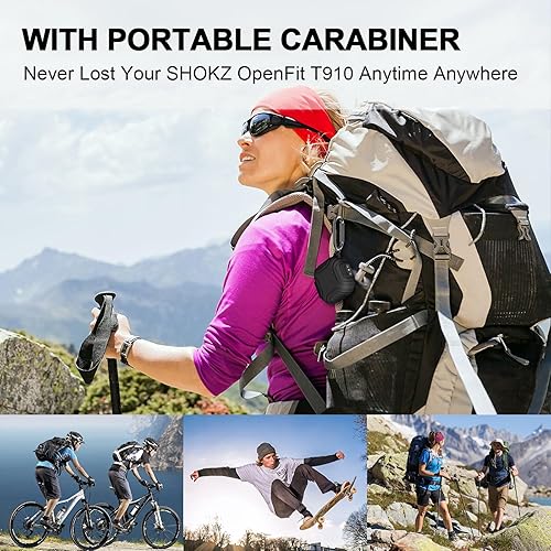 Miniatura 6 de Cierre seguro Funda de silicona para SHOKZ OpenFit OpenFit Auriculares Bluetooth inalámbricos verdaderos de cuerpo completo, antiarañazos, a prueba