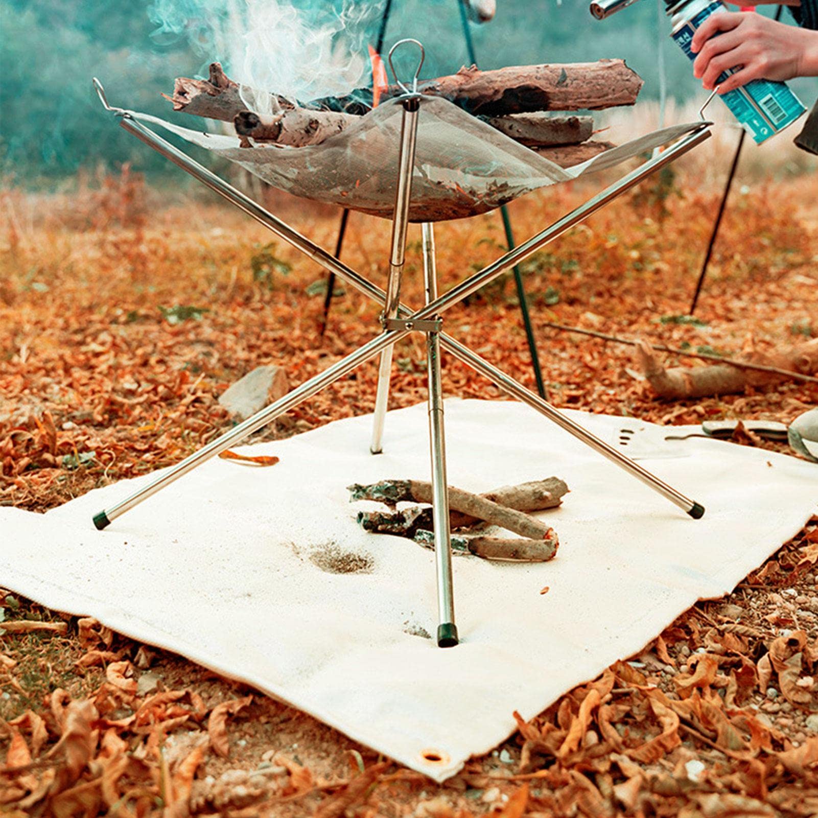 Tapis Anti-feu FIREWESS Pour Barbecue - 75x120cm - Double Face Ignifugé