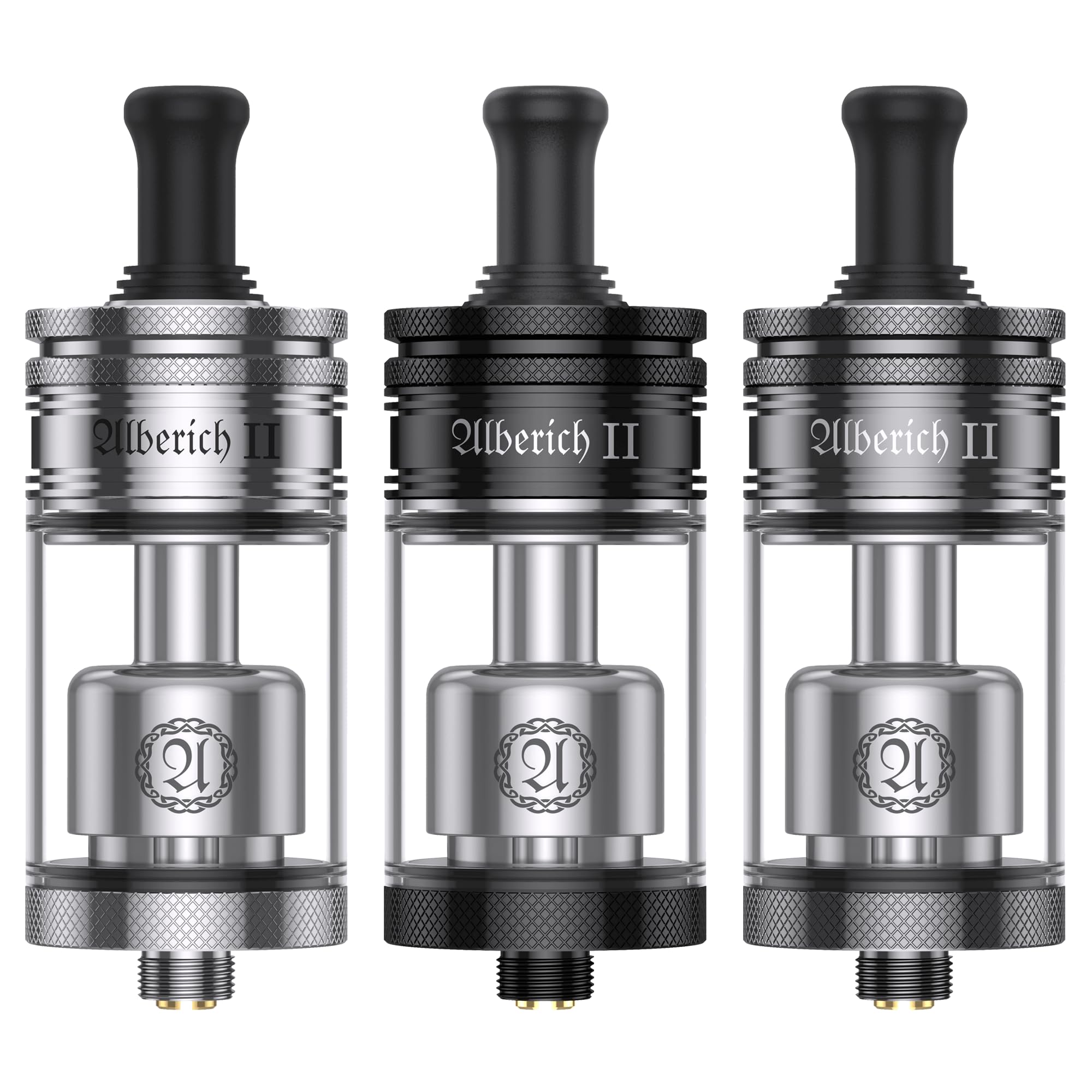 Vapefly Alberich 2 MTL RTA, Selbstwickel-Verdampfer, 23 mm, 4 ml, schwarz