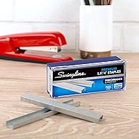 Vista 3 de Swingline grapas, paquete de 5, S.F. 4, Premium, 1/4" de longitud, 210/tira, 5000/caja (35481)